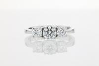 Classic Three Stone Round Brilliant Diamond Engagement Ring