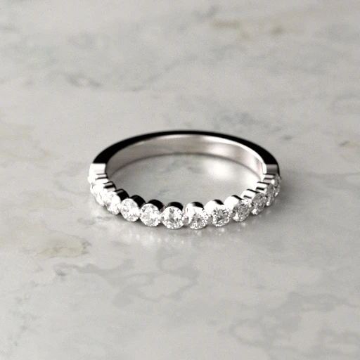 Picture of Single Shared Claw Wedding Ring