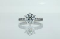 Channel Set Diamond Engagement Ring