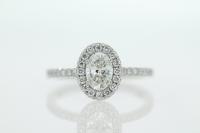 Halo Diamond Engagement Ring