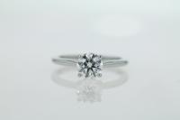 Six Claw Solitaire Diamond Engagement Ring