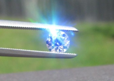 Fluorescent Diamond in Sunlight