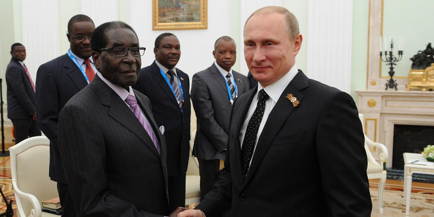 Putin and Mugabe