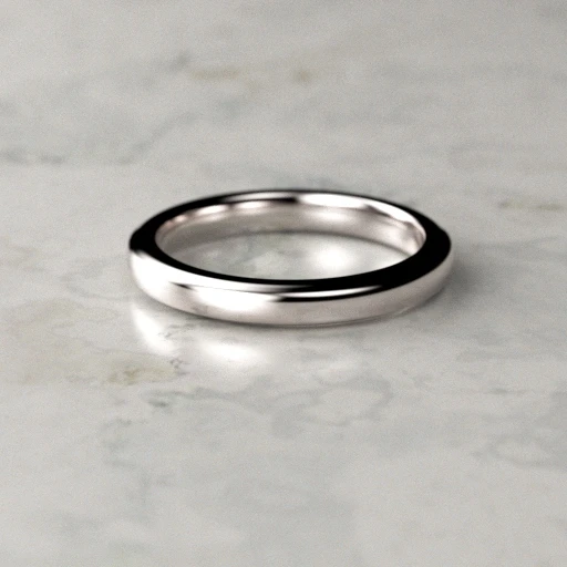 Picture of Round Bevel Wedding Ring